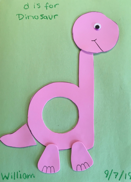 D is for Dinosaur | Tag Sis, You're It!