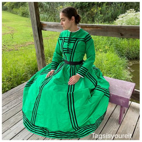Jamie's Kelly Green Reproduction Dress